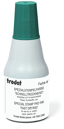 Trodat 73482 25 ml 7021 Schnelltrocknende Basteltinte – Grün