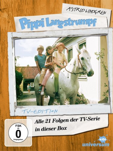 Astrid Lindgren: Pippi Langstrumpf - Alle 21 Folgen der TV-Serie in dieser Box (TV-Edition, 5 Discs)