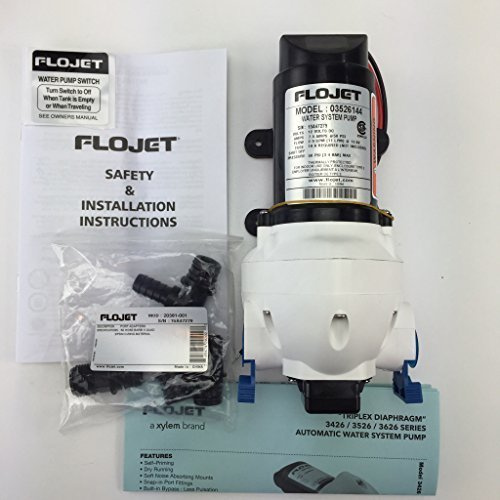 NEW FLOJET 12V 12 VOLT MARINE BOAT WATER PUMP 2.9 GPM TRIPLEX 03526-144A by Flojet