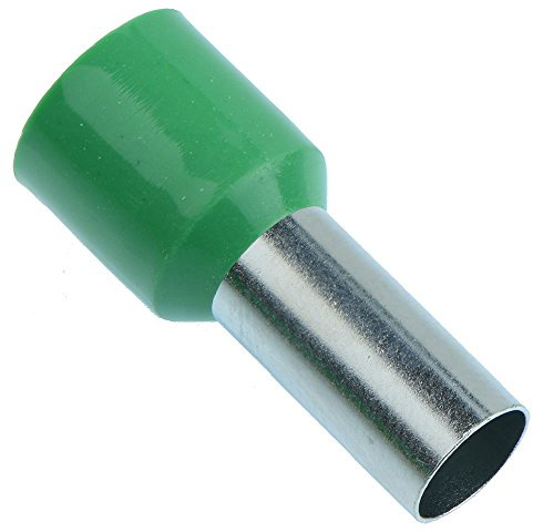 Green Insulated 16mm Bootlace Ferrule - Pack of 100