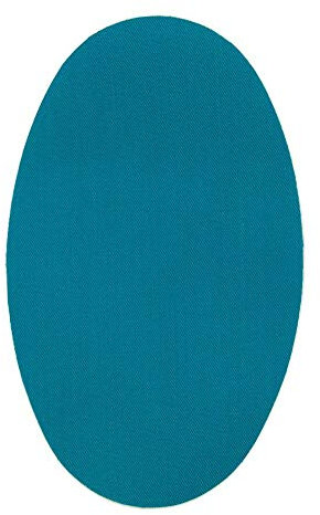 Haberdashery Online 6 rodilleras color Turquesa termoadhesivas de plancha. Coderas para proteger tu ropa y reparación de pantalones, chaquetas, jerseys, camisas. 16 x 10 cm. RP27