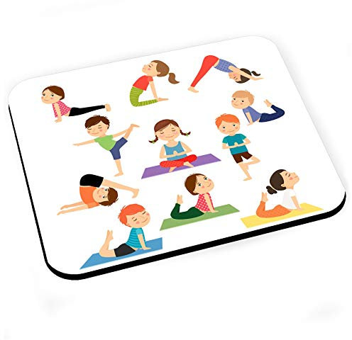 Fabulous Tapis de Souris Yoga Enfants Posture Hatha Yoga Asanas Meditation