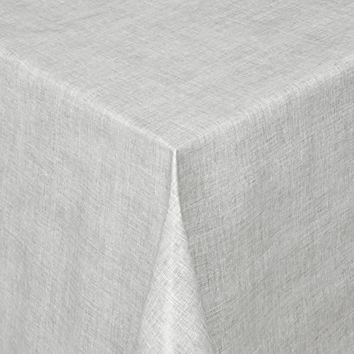 Wachstischdecke Wachstuch Tischdecke Gartentischdecke abwaschbar eckig 240x140 cm Linien Grau