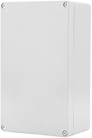 Abzweigdose, Instrumentengehäuse, elektrisches Projekt, wasserdicht, ABS, IP65, für Innen- und Außenbereich, Brandbekämpfung (200 x 120 x 75 mm)