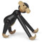 Kay Bojesen AFFE mini Figuren 9.5 cm Affen Weihnachtsdekoration, Holz dunkel
