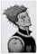 GUOTING Anime-Poster HunterxHunter Hisoka, Schwarz-Weiß, Leinwandkunst, Poster, Bild, modernes Büro, Familie, Schlafzimmer, dekorative Poster, Geschenk, Wanddekoration, Gemälde, Poster, 50 x 75 cm