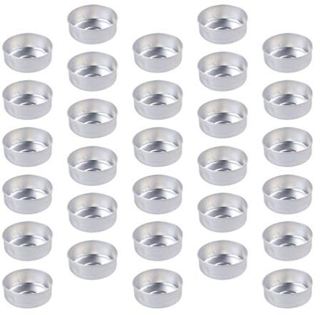 200 Stück Aluminium Teelicht Leere Koffer Behälter Dosen Runde Zinn Teelicht Tassen Kerze Wachs Behälter DIY Teelicht Kerzen Herstellung Lieferungen