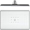 Kopfbrause Rechteckig Regenbrause ABS Regenduschkopf, Einbauduschköpfe Anti Kalk Duschkopf Luxus Regendusche, G1/2 Anschluss, 270×180 mm,Weiß