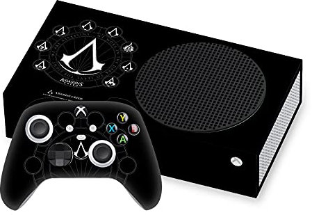 Head Case Designs Offizielle Zugelassen Assassin's Creed Kaemme Erbschaft Logo Matte Vinyl Haut Gaming Aufkleber Abziehbild Abdeckung kompatibel mit Xbox Series S Console and Controller Bundle