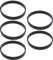 EMSea Lot de 5 courroies d'entraînement pour aspirateur Bissell 6960w 1699 de 8 mm de largeur et 195 circonférences