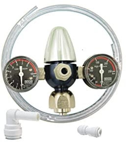 Co2 Pressure Regulator Suitable for Quooker Cube on Standard C0² Bottles 2 kg, 6 kg, 10 kg Including Pressure Regulator, Extension Hose and Connection Material, Plug-In System