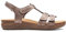 Clarks Femme April Cove Sandales de Sport, Bronze Metallic, 35 EU