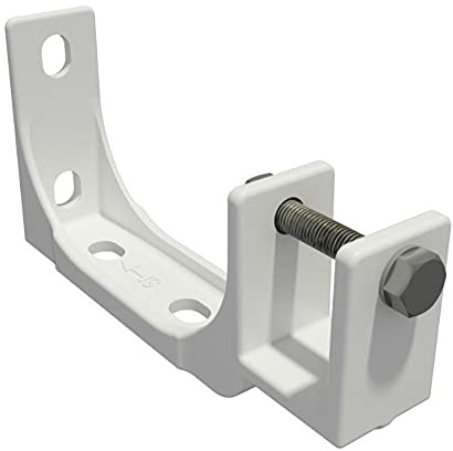 home Trends Markisenhalterung Decken- und Wandhalterung mit Befestigungsmaterial Stahl/Aluminium und Weiß/Anthrazit zur Auswahl (3, Dual-Stahl-40mm-Weiß)