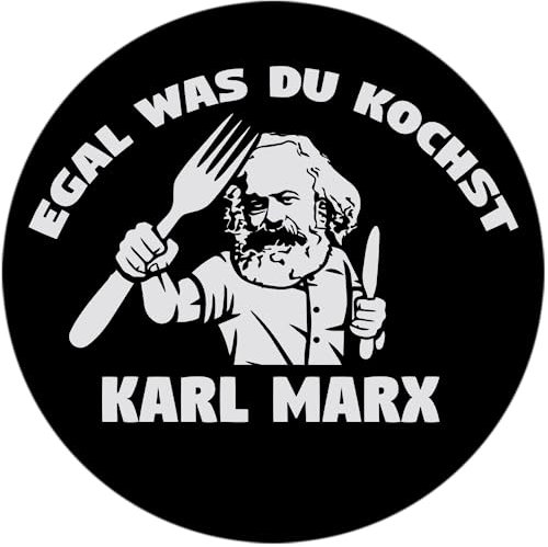 Sammys Shirt Store Egal was du kochst - Karl Marx Vinyl-Aufkleber Sticker für Auto wetterfest 10cm
