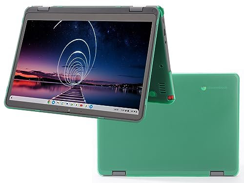 mCover Hard Shell Case ONLY Compatible for 2023~2024 12.2 Lenovo 500E Yoga Chromebook Gen 4 Gen4 2-in-1 Laptop (NOT Fitting Any Other Lenovo Models)- Green