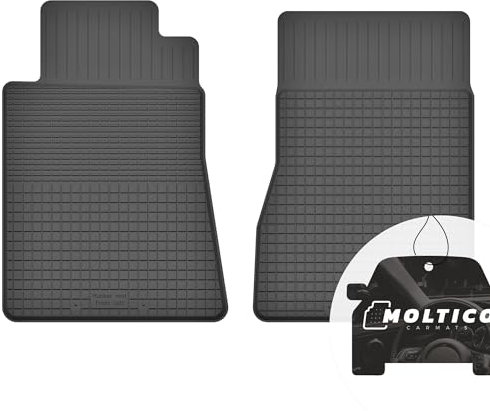 moto-MOLTICO Vorne Gummimatten Auto, 2-teiliges Set, Allwetter Gummi Fußmatten mit Rand, Antirutsch & Wasserfest Autoteppiche - passend für Mercedes A W169 2004-2011