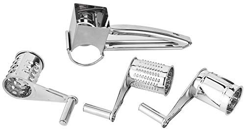 Multifunktionale Käsereibe aus Edelstahl, Feines Reiben, Gröberes Reiben, Weicher und Harter Käse, Schokolade, Nüsse, Parmesan, Einfach zu Bedienen und zu Reinigen