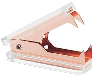 LALAFINA Roségold Heftklammerentferner Aus Acryl Und Edelstahl Robustes Büro Schulzubehör Praktisches Elegantes Staple Remover Tool Für Schreibtisch Accessoires