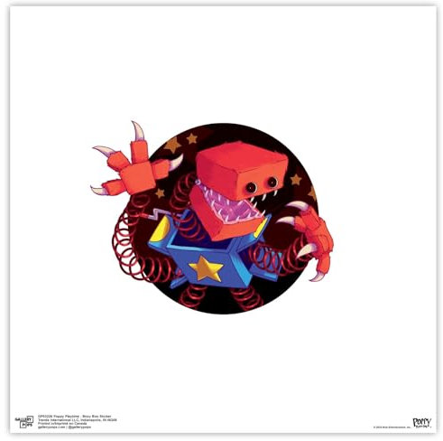 Trends International Gallery Pops Poppy Playtime – Boxy Boo Wandkunst, ungerahmt, 30,5 x 30,5 cm, Gallery Pops Wandkunst