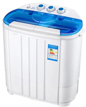 SN-XBDP Machine à laver compacte domestique, machine à laver semi-automatique à Double cylindre de 3.6Kg, adaptée au dortoir/appartement/maison