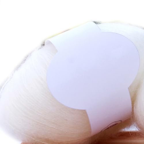 Antianzhizhuang Mohair Weiches Kaschmir-Strickwolle, Garn für Pulloverherstellung, Häkelgarn, Zubehör für Bastelarbeiten, Weiß