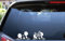 Generico Ass001 Aufkleber Minnie und Maus – Aufkleber aus Vinyl 13 x 10 cm – Set 2 Stück – ideal für PC Auto Motorrad (weiß)