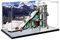 Figures Display Box für LEGO 60366 Ski Rsort Acryl staubdicht transparent Vitrine (kein Modell) (Hintergrund + Spiegel)