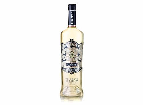 Canti - Vermouth Blanc Supérieur de Turin, Aperitif aux Notes Agrumées, Notes d'Épices, Fleurs et Absinthe Romaine, 1x1L 135
