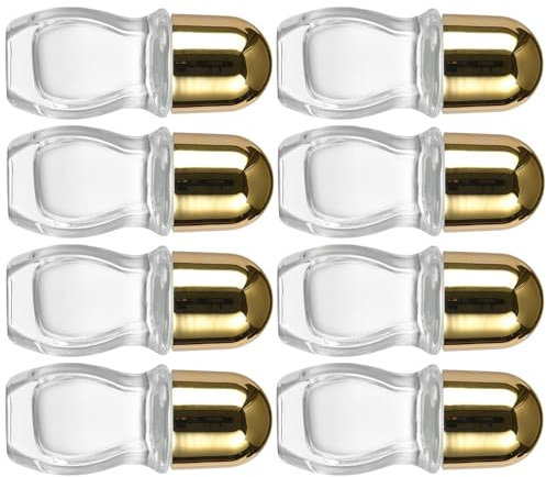 4 x 8 Deo-Flaschen, leere Roller-Glasflaschen, nachfüllbare Rollerflaschen, 4 8 Deo-Flaschen, leere ätherische Ölflaschen