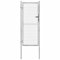 ShGaxin Puerta de jardín de acero galvanizado Plateado 105x250 cm, Puertas para Jardin, Puertas De Exterior, Valla Jardín, Rejas para Puertas De Entrada
