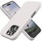 TAXXOE Silicone Case Compatible with iPhone 16 Pro Case Soft Ultra Slim Protective Shockproof Liquid Silicone Phone Case,Anti-Scratch Microfiber Lining, 6.3 White