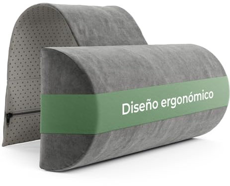 Poggiatesta per divano con contrappeso (100% spugna memory foam) - cuscino cervicale, Cuscino per il collo, Cuscino per la lettura, Cuscino per poltrona e sedia gaming, Poggiatesta auto cuscini sdraio