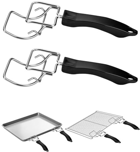 2pcs Air Fryer Convection Toaster, Tray Puller, Grill Clip