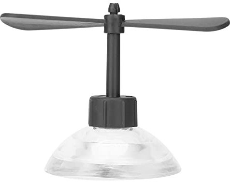 Dekorativer Helm-Saugnapf, Gummi-Kunststoff, Motorrad-Helm-Propeller, Spielzeug-Fahrrad-Propeller für Motorrad-Helm, Helm, Dekorativer Propeller, Helm-Saugnapf, Rot (Schwarz)