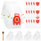 AMFUN 15 Bolsa de Aspiradora, Bolsa con Cierre Automático para Polvo, para Miele Serie S2 S3 S4 S5 S6 S7, Complete C1, Compact C1/C2, con 8 Juegos de Filtros y 1 cepillo Naranja
