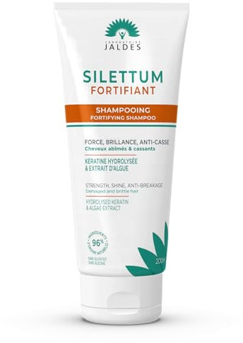 Silettum Stärkendes Shampoo Tube 200 ml | Bringt Stärke und Glanz | Für strapaziertes und brüchiges Haar | Laboratoire Jaldes