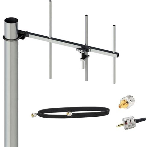 GMRS Antenna/UHF 70CM Antennas for GMRS Repeater/Ham Radio, 7meter svy 50-3 Coaxial Cable PL-259 Male/ 400-470Mhz
