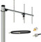 GMRS Antenna/UHF 70CM Antennas for GMRS Repeater/Ham Radio, 7meter svy 50-3 Coaxial Cable PL-259 Male/ 400-470Mhz