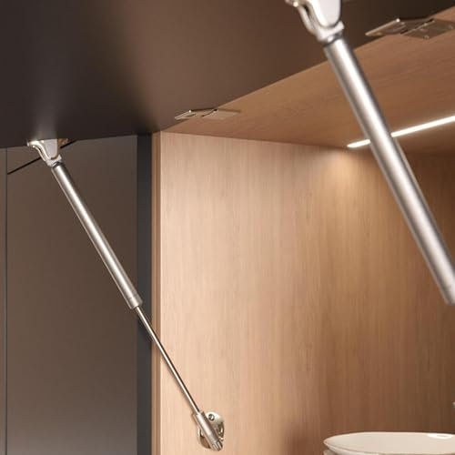 Pistón a gas Kraby original italiano ferretería LIVENZA - Barra L.244 mm embrague 60N para puertas de cocina y Living - Amortiguador para muebles y armarios (L.244 60N)
