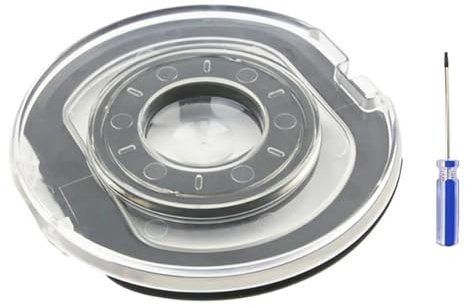 RRSQ Accesorio de vacío Tapa del depósito de recolección de Polvo Compatible con Las Piezas de la aspiradora Roborock H6 H7. Limpieza eficiente con Destornillador. Tapa Inferior del depósito.