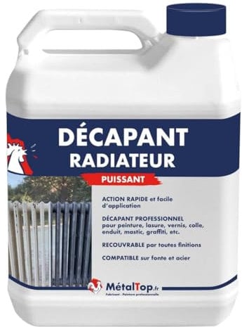 Metaltop - Decapant Radiateur - Incolore - RAL Incolore - Pot 1 L