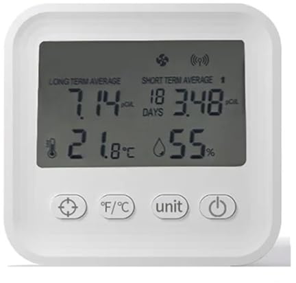 Ujjdwiurgh Mini Radon Air Quality Monitor Radon Sensor Monitor for Mines, Tunnels, Medical Institutions, and Other Locations