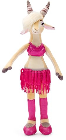 Disney Store Official - Zoomania 2 - Gazelle - Kleines Kuscheltier - Plüschfigur in pinkfarbenem Outfit mit Fransen und Beinstulpen - 20 cm