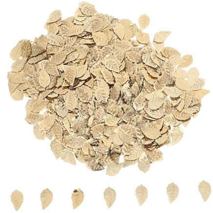 AKOOSY Herbstliches Blattkonfetti mit Goldenem Glitzer 15g – Tischdeko für Thanksgiving Weihnachten Nachhaltige Party Streu Dekoration