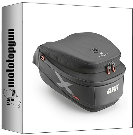 givi tankrucksack xl06b tanklock schwarz 15 lt + träger kompatibel mit moto guzzi stelvio 1000 2024 mototopgun xl06b + bf02