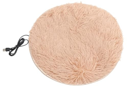 BCOATH USB Anti Biss Heizmatte für Katzen und Hunde mit Leder und Stoff für Zuhause im Winter Schützt vor Kratzern und Hält Haustiere Warm