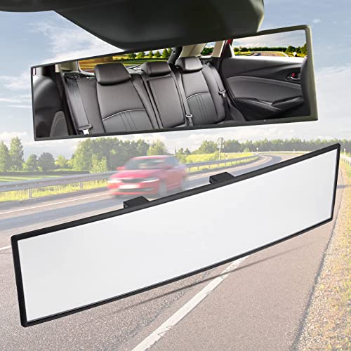 Soptrise Auto Rückspiegel für VW Polo 9N 2001-2009, Panorama Auto Innenspiegel,Konvexer Weitwinkel Autospiegel,Clip auf Rückspiegel