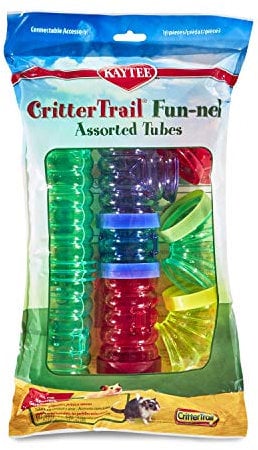 Kaytee Critter Trail Funnel Connectable Colour Tubes, 16 Pieces, Fits all Critter Trail Habitats