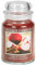 Village Candle 106326352 Äpfel und Zimt große Duftkerze im Glas, 737 g, Rot, 10,3 x 10,3 cm
