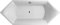 Villeroy & Boch Badewanne Rechteck Squaro 1900 x 800 weiß (alpin), UBQ190SQR6V-01